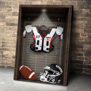 American Football Changing Room - Personalized Wall Art - Poster & Canvas - GoDuckee