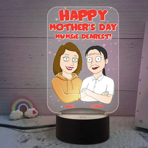 Mother Happy Mother's Day Mumsie Dearest Personalized Led Night Light - Led Night Light - GoDuckee