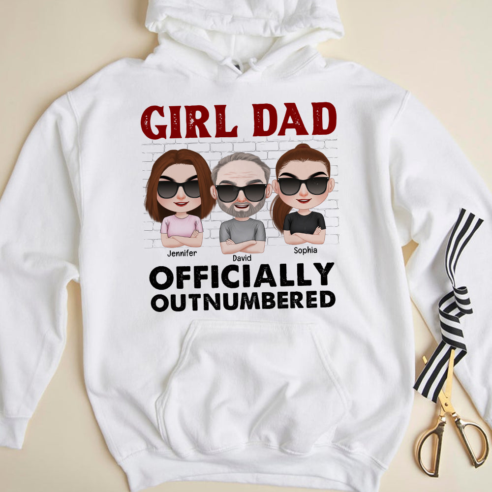 Girl Dad, Gift For Dad, Personalized Shirt, Daughter And Dad Shirt, Father's Day Gift - Shirts - GoDuckee