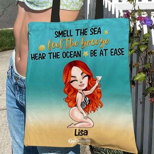 Smell The Sea - Personalized Tote Bag - Gift For Friends/Besties - Cool Summer Girls - Tote Bag - GoDuckee