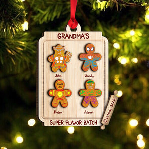 Personalized Family Gingerbread Ornament, Christmas Tree Decor - Ornament - GoDuckee