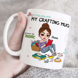 Life Is Better In The Crafting Room Personalized Craft Mug - Coffee Mug - GoDuckee