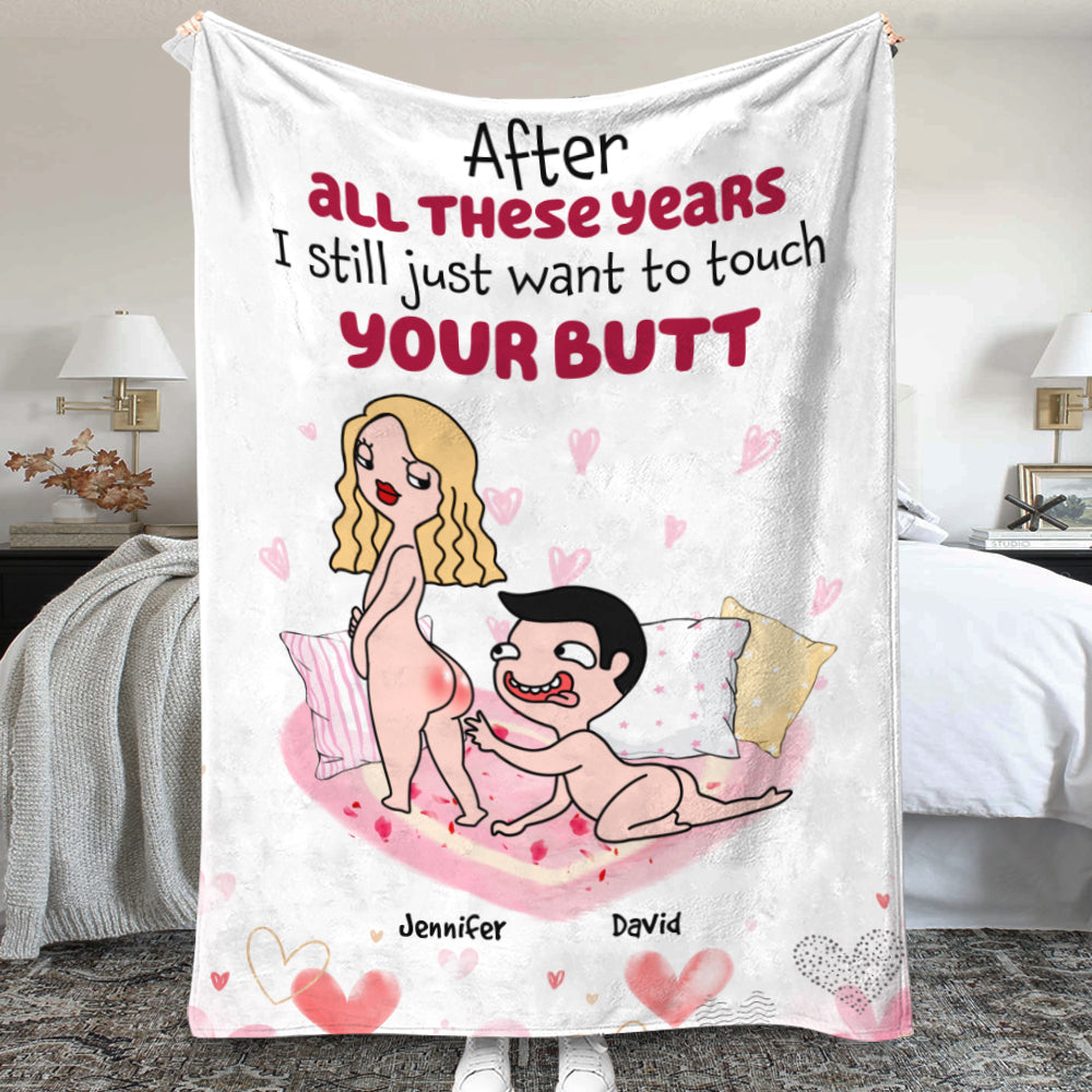 After All These Years, Gift For Couple, Personalized Blanket, Naughty Couple Blanket, Anniversary Gift - Blanket - GoDuckee