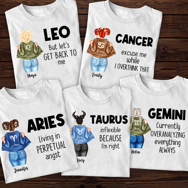 Zodiac Girl Personalized Shirt Gift For Zodiac Lover GoDuckee