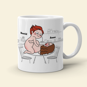 Couple Make Love, Personalized Couple Mug - Gift For Couple - Coffee Mug - GoDuckee