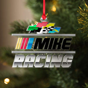 Racing Personalized Custom Shape Ornament, Christmas Gift For Racer - Ornament - GoDuckee