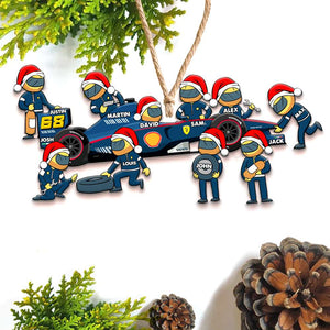 F1 Racing Team, Christmas Gift For Racers Custom Shape Ornament - Ornament - GoDuckee