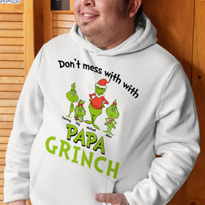 Don't Mess With Papa Personalized Christmas Shirts, Gift For Father - Shirts - GoDuckee
