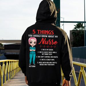 Personalized Nurse's Husband Shirts - 5 Things You Should Know About My Nurse - Shirts - GoDuckee
