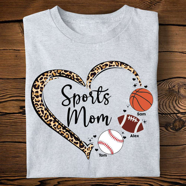 Personalized sports hot sale mom shirts