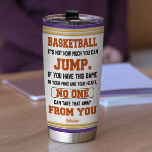 Personalized Basketball Boy Tumbler - It's In My DNA - Tumbler Cup - GoDuckee