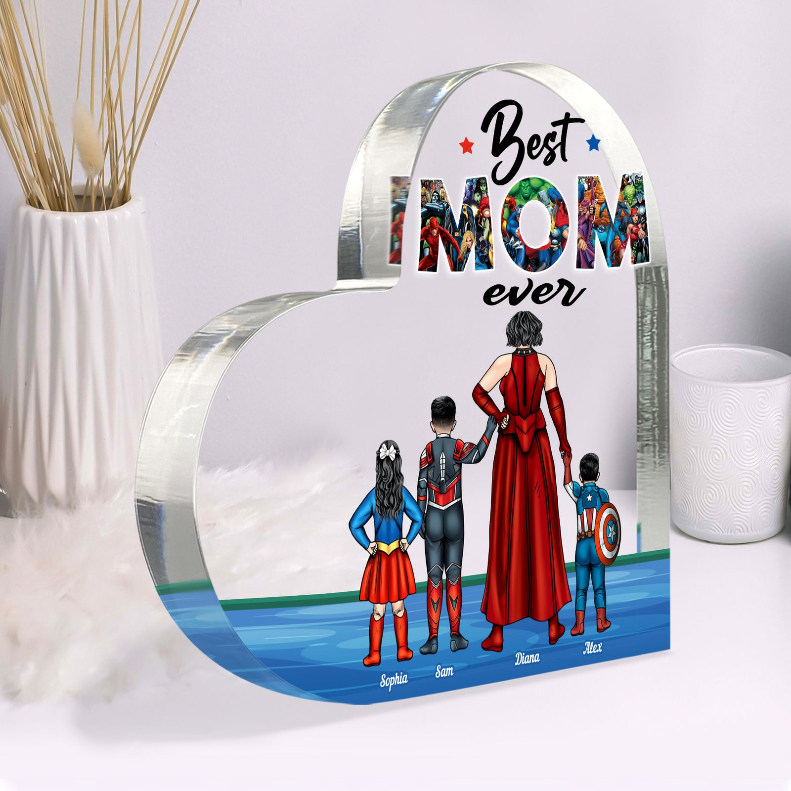 Best Family Ever- Personalized Acrylic Plaque-4QHLH170323 - Decorative Plaques - GoDuckee