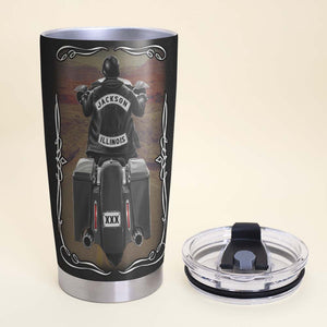 Some Grandpas Playing Bingo , Biker Personalized Tumbler - Tumbler Cup - GoDuckee