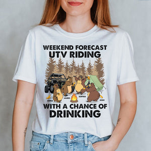 UTV Camping UTV Riding With A Chance Of Drinking Personalized Shirt - Shirts - GoDuckee