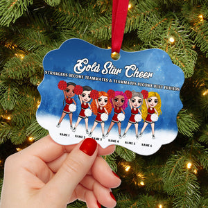 Cheerleading Strangers Become Teamates Personalized Aluminium Benelux Ornament - Ornament - GoDuckee