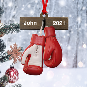 Boxing Gloves - Personalized Christmas Ornament - Gift For Boxing Lovers - Ornament - GoDuckee