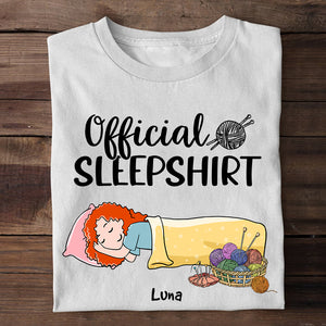Knitting Girl Official Sleepshirt - Personalized Shirts - Shirts - GoDuckee