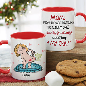 From Teenage Tantrums, Gift For Mom, Personalized Mug, Fart Butt Mug, Mother's Day Gift - Coffee Mug - GoDuckee