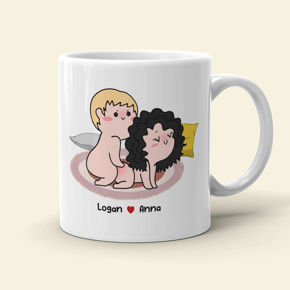 Roses Are Red, Personalized Mug, Gift For Naughty Couple - Coffee Mug - GoDuckee