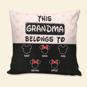 Grandma 012qhqn290323 Personalized Square Pillow - Pillow - GoDuckee