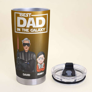 Personalized Father's Day Tumbler Cup Gift For Father Best Dad In The Galaxy - Tumbler Cup - GoDuckee