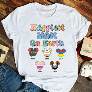 Mother Day Happiest Mom On Earth - Personalized Shirts - Gift For Mom - Shirts - GoDuckee