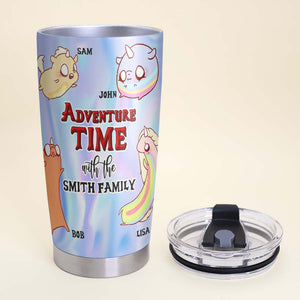 Family Adventuring Time With Our Family, Personalized Tumbler - Tumbler Cup - GoDuckee