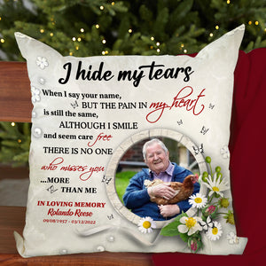 I Hide My Tears When I Say Your Name But The Pain In My Heart, Window Heaven Square Pillow - Pillow - GoDuckee