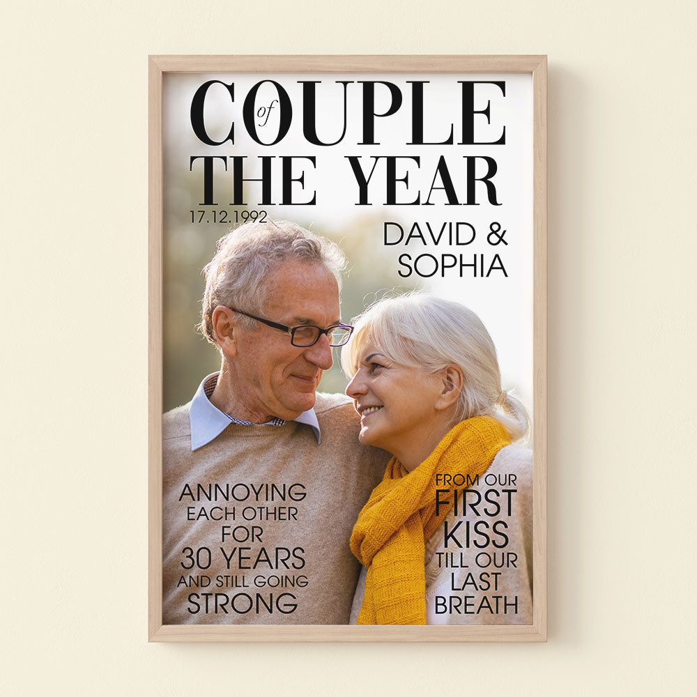 Couple Of The Year - Custom Old Couple Photo Poster - Poster & Canvas - GoDuckee