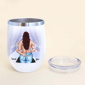 Couple I Like Your Butt And Other Parts Too Personalized Wine Tumbler - Wine Tumbler - GoDuckee