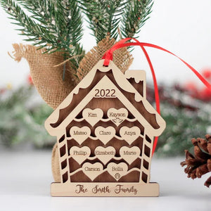 Personalized Family Ornament, Christmas Tree Decor - Ornament - GoDuckee