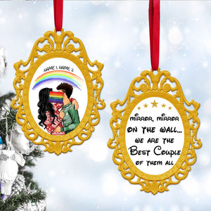 The Best Couple Of Them All - Personalized LGBT Christmas Ornament - Gift For Couple - Ornament - GoDuckee