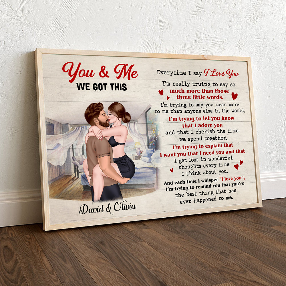 You and Me, We Got This - Sexy Couple Canvas, Personalized Canvas Print - Gift For Couple - Poster & Canvas - GoDuckee