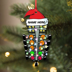 Drag Strip Tree Light - Personalized Christmas Ornament For Car Racer - Ornament - GoDuckee
