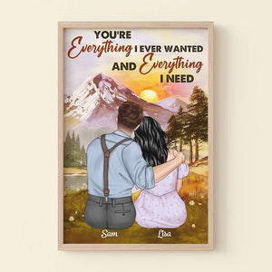 You're Everything I Ever Wanted, Personalized Poster, Gift For Couple - Poster & Canvas - GoDuckee