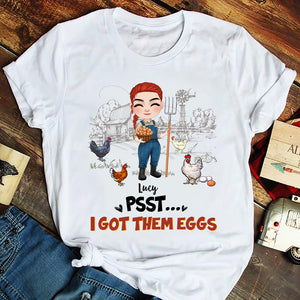 I Got Them Eggs - Personalized Chicken Shirt - Gift For Farmer - Shirts - GoDuckee