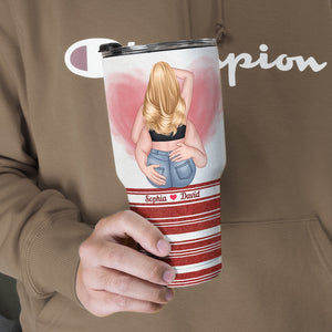 Then Go Back Home Watch A Movie And Have Sex Again, Couple Make Love Tumbler Cup - Drinkware - GoDuckee