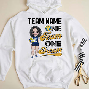 Volleyball One Team One Dream Personalized Shirts - Shirts - GoDuckee