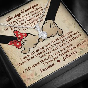 Couple I Love You Forever - Personalized Alluring Beauty Necklace - Jewelry - GoDuckee