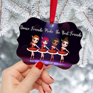 Ballet Dance Friends Make The Best Friends Personalized Ornament Gift For Ballet Friends - Ornament - GoDuckee