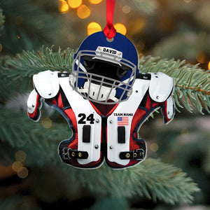 American Football Ornament, Personalized Ornament, Gift For Football Fans - Ornament - GoDuckee