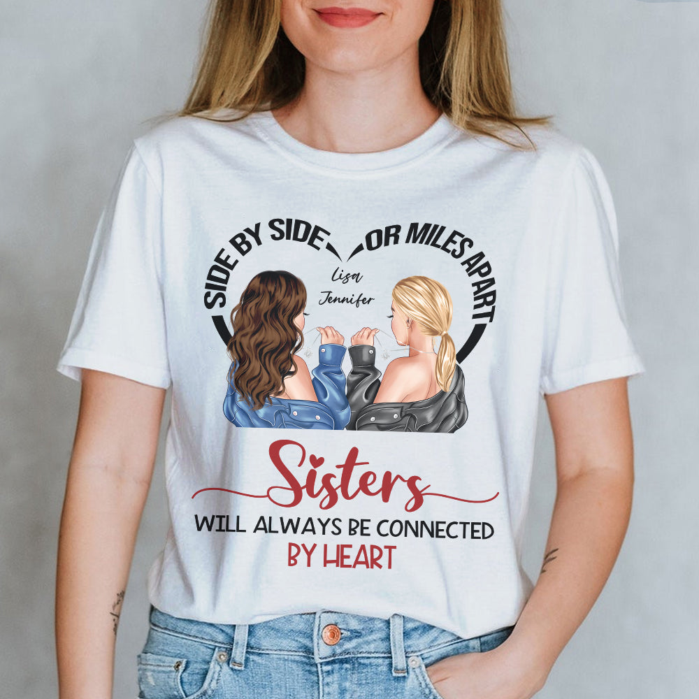 Side By Side, Personalized Shirt, Gift For Bestie - Shirts - GoDuckee