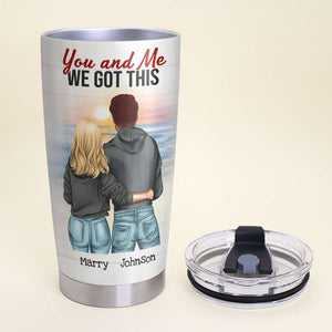 Personalized Couple Tumbler Cup - Husband's Emergency Manual - You & Me We Got This - Tumbler Cup - GoDuckee