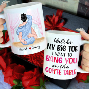 Personalized Couple Mug, I Want Bang You On The Coffee Table - Coffee Mug - GoDuckee