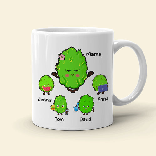 World's Dopest Mom, Personalized Mug, Gift For Mom, Mother's Day Gift, Mom's Little Buds - Coffee Mug - GoDuckee