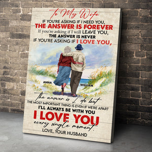I Love You Every Single Moment Personalized Couple Canvas Print - Poster & Canvas - GoDuckee