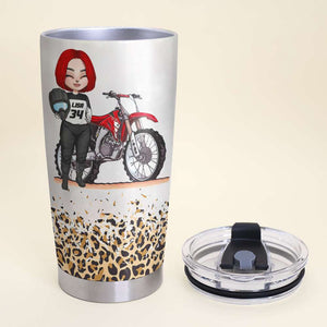 Personalized Motocross Mom Tumbler - Like A Regular Mom But Cooler - Tumbler Cup - GoDuckee