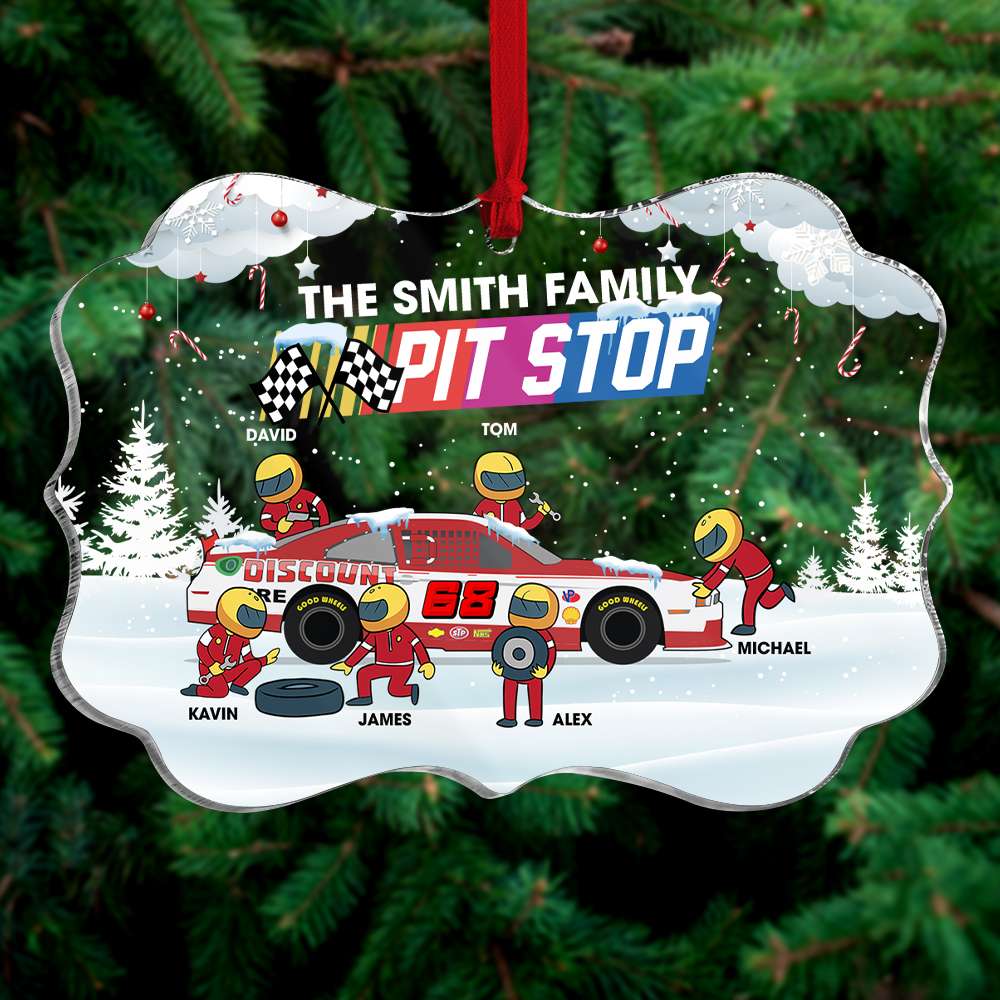 Racing Team Personalized Acrylic Ornament, Christmas Gift - Ornament - GoDuckee