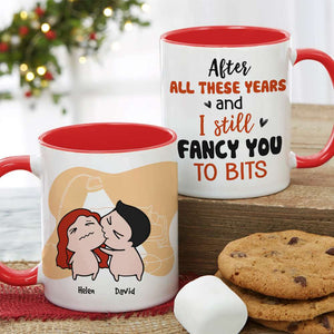 After All These Years And I Still Fancy You To Bits, Gift For Couple, Personalized Wine Tumbler - Coffee Mug - GoDuckee