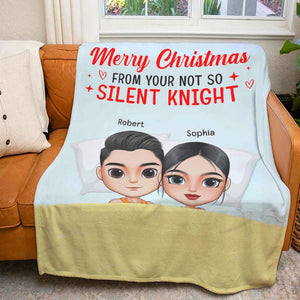 Couple Sometimes I Wake Up Grumpy, Personalized Blanket - Blanket - GoDuckee